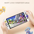 Miniatyrbilde 3 av 5: Splatoon Blekksprut Silikon Tommelgrep Analog Deksel Joystickhette for Nintendo Switch/oled/lite Kontroller Yellow and Blue