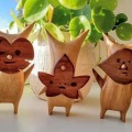 Miniatyrbild 5 av 5: Trä Korok Staty Dekoration Spel Älskare Zelda B