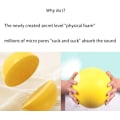 Miniatyrbild 6 av 7: Tyst basketboll 29,5 tum, standard Hush Handle basketboll, tyst basketboll dribbling inomhus gul Yellow Number 5