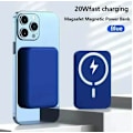 Miniatyrbilde 3 av 4: 10000mAh Bærbar Trådløs Lader Macsafe Ekstra Backup Ekstern Magnetisk Batteripakke Power Bank for iPhone 13 14 15 Pro white