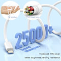 Miniatyrbillede 2 af 6: iPhone Oplader 5-pak 6/6/6/10/10 FT Lang Lightning Kabel Hurtig Opladning