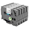 Miniatyrbillede 2 af 5: 5 stk. Tze-221 9 mm sort på hvid Tze221 Tz221 Tze 221 tape til Brother P-touch labelprinter L
