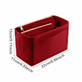 Miniatyrbilde 2 av 5: Håndveske Organizer Insert, Veske Insert med Håndtak Filt Veske Organizer Insert Håndveske Liner Tote Insert Reiseveske, Liten