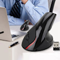 Miniatyrbild 2 av 5: 2,4 GHz trådlös vertikal ergonomisk optisk laddningsbar 5d 2400 dpi spelmus svart