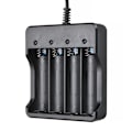 Miniatyrbillede 3 af 4: 18650 Batterilader 4 pladser Oplader Lommelygte 4.2V Lithium Ba