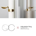 Miniatyrbillede 4 af 5: Fuldautomatisk lyskontakt Automatisk dækning i metal guld golden 4 pcs