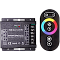 Miniatyrbilde 1 av 5: RGB LED berøringsfjernkontroll, RF trådløs berøringsfjernkontroll LED dimmerkontroller for LED-stripe lys DC12v-24v 8a/ch