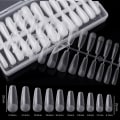 Miniatyrbilde 1 av 5: Halvfrostad hel nagelplåster, 240st falska nagelplåster