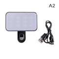 Miniatyrbild 1 av 5: Mobiltelefon Fyll Ljus Handhållen LED Live Sändning Selfie Ljus A2