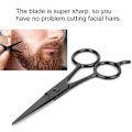 Miniatyrbilde 5 av 8: Saks for ansiktshår, frisørsaks, øyenbrynssaks, barber- og kosmetiske sminkeverktøy for hårklipp og trimming 0.1