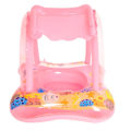 Miniatyrbild 1 av 5: Baby Badring Uppblåsbar Pool Badring Med UPF 50+ Solskydd För Barn I Åldern 3-36 Månader Roligt I Vattnet Rosa[qb] pink with handle