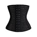 Miniatyrbillede 1 af 2: Kvinder Slank Korset Talje Træner Shapewear Krop Mave Bånd - spot salg sort black L