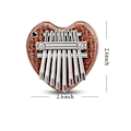Miniatyrbillede 2 af 5: Mini Kalimba Massivt Træ 8 Tangenter Fingerklaver Bærbar Tommefingerklaver Med Strengsuite