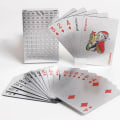 Miniatyrbild 1 av 5: Svart Guld Spelkort Pokerlek Blå Silver Pokerdräkt Plast Magi Vattentät Lek Magi Vatten Present Samling Silver
