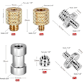 Miniatyrbilde 2 av 4: 22 stk kameradapter skruer, 1/4\" til 3/8\" stativskruetråd A