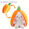 Miniatyrbild 1 av 10: Kanin Gosedjur Vändbar Gosedjur Kanin Gosedjur, Jordgubbskanin Förvandlad Kanin Plysch 1Pc Carrot 9.8inch