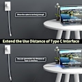 Miniatyrbild 2 av 5: Thunderbolt 4 Förlängningskabel, USB-C Kabel till USB C Hane till Hona, Stöder 8k/5k@60hz Video / 40gbps Dataöverföring / 100w Laddning (0,8m)