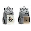 Miniatyrbilde 5 av 8: 15,6 tommers bærbar PC-ryggsekk / USB-port, stor kapasitet - Grå Grå