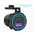 Miniatyrbillede 5 af 5: 65w Pd 12v USB-stik til bærbar computer USB C billader stik Multi vandtæt adapter til