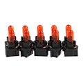 Pikkukuva 1 / 5: 10 kpl T5 T6.5 LED-lamppua W1.2W Auton sisävalaistus kojelauta Violetti Amber