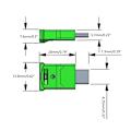 Pikkukuva 9 / 9: USB-C Type-C LED-sisävalo Neon-tunnelma Ambient-lamppu autoon sisätiloihin 1 sarja set of 2