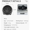 Miniatyrbilde 4 av 5: Trådløs Bluetooth Ptt Walkie Talkie Kontrollknapp for Ios Android Telefon Zello Push-to-talk Bil Motorsykkel Stemmeanrop（Svart）