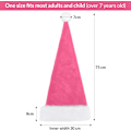 Miniatyrbilde 3 av 5: Julehatt Santahatt For Voksne, Pluss Lang Julehatt Luksus Santahatt, Julefesthatt For Menn Og Kvinner, Juletilbehør Rosa pink adult