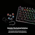 Miniatyrbilde 4 av 8: Tecware Phantom 87-tasters mekanisk tastatur, RGB LED, Outemu