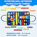 Miniatyrbilde 3 av 5: Montessori leker Busy Board Sensorisk aktivitetsutviklingsbrett dinosaur