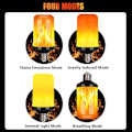 Miniatyrbillede 2 af 5: Flammelampe | Flammelampe med effekt | LED flimmerlampe, 4 lystilstande indendørs