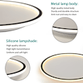 Miniatyrbilde 3 av 5: LED taklampe dimbar med fjernkontroll, 25W svart LED taklampe Φ40CM 3000K-6000K, indirekte belysning taklampe for soverom[qb]