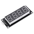 Miniatyrbild 4 av 5: LED-displayrör modul 4 siffror 7 segment för 2 stift digital I/O-anslutningskomponenter