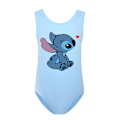 Miniatyrbilde 1 av 3: Jenter Lilo Og Stitch Tegneserie Badedrakt En Del Badedrakt Strand Svømming Surfing Dress Gave 9-14 År Himmelblå Sky Blue 11-12Y