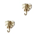 Miniatyrbillede 1 af 5: 1/2/3/5 Robust og holdbar dyrehoved nøglekrog til enkel guld (elefant) gold (elephant) 2 Set