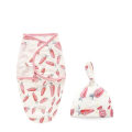Miniatyrbillede 1 af 5: Baby + hue, Cocoon Wrap bomuldsvøbpose carrot L