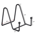 Miniatyrbillede 5 af 5: 5-pak metal display stand sort jern staffeli til pladeholder display stand til billede