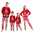 Miniatyrbillede 1 af 3: Julegave Matchende Familie Pyjamas Outfit Juleaften Nattøj Far - Rød Dad-Red XL