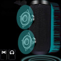 Miniatyrbild 3 av 3: Bluetooth-högtalare utomhus bärbar trådlös högtalare Bluetooth 5.0 Ljud Stark Stereo Bas Familjefest Present (Svart)