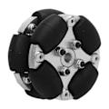 Miniatyrbilde 3 av 8: 38mm 1,5 tommers dobbel aluminium omnihjul robot omnihjul med metallnav 14166
