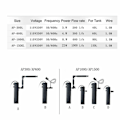 Miniatyrbilde 5 av 5: Nedsenkbar pumpe Luftpumpe Akvarium Filter Oksygen intern pumpe Fisketank Filter AP-600L