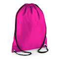 Miniatyrbilde 1 av 3: BagBase Budget Vanntett Sports Gymsac Snøring (11 Fuchsia Fuchsia One Size