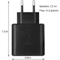 Miniatyrbillede 3 af 3: 45W USB Type-C Hurtig Ultra-hurtig vægoplader til Samsung sort