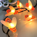 Miniatyrbillede 2 af 5: Solcelledrevne have lamper, solcelledrevne lyskæder 50 LED'er til udendørs