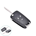 Pikkukuva 3 / 5: Lip Folding 3 Button Flip Remote Key Shell Case Cover Fob For Chevrolet Cruze DB