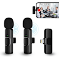 Pikkukuva 1 / 5: Lavalier-langaton mikrofoni iPhone/iPad/Android/kannettavaan tietokoneeseen, YouTubeen, Vlog1-mikrofoni iphone