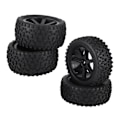 Pikkukuva 2 / 4: 4 kpl 1/10 RC-auton kumirenkaat ZD Racing Buggy Crawler -autoon, musta
