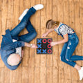 Miniatyrbilde 5 av 5: Nuller og Kryss Barnespill og Innendørs Brettspill Tic Tac Toe Nuller Lekegaver P