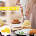 Miniatyrbillede 5 af 7: Små papirmuffinsforme Bageforme, Fedtbestandige muffinsforme til bagning, Mini muffinsforme Muffinskopper Cupcakesforme Bulk, Papirbagning Yellow