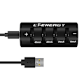 Pikkukuva 2 / 7: LED-näyttö 3.7V 3.6V 4-paikkainen litiumakun laturi USB-pikalaturille