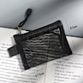 Miniatyrbillede 2 af 5: 6PACK Nylon Mesh Kort Opbevaringsposer Små Lynlåsposer SORT BLACK